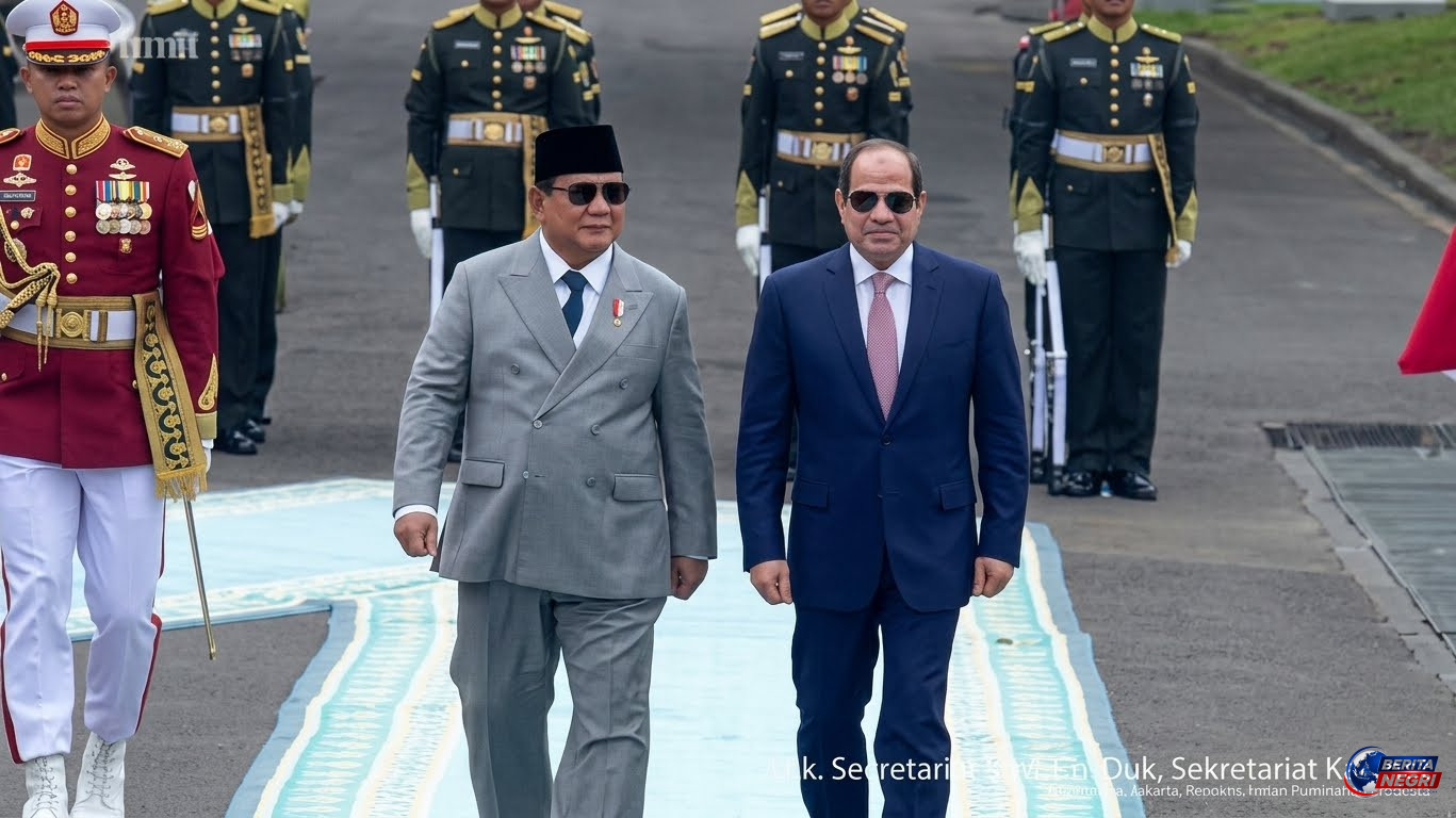 Prabowo Sambut Presiden Mesir El-Sisi di Istana Merdeka, Sejumlah Kerja Sama Strategis Dibahas