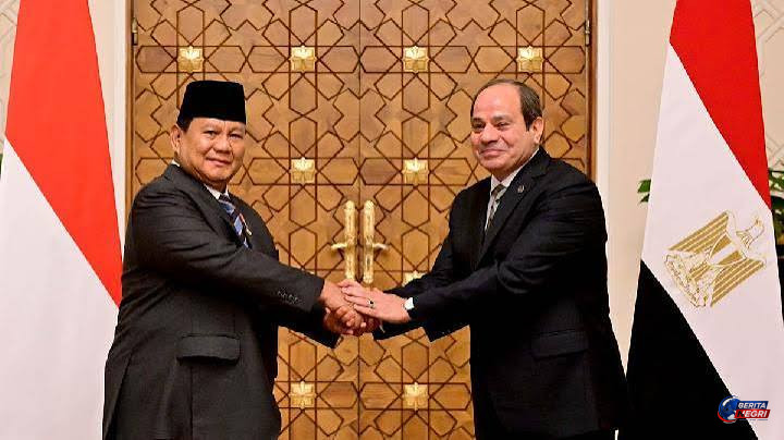Prabowo dan Presiden Mesir Sepakat Perkuat Dukungan untuk Palestina, Rekonstruksi Gaza Jadi Prioritas