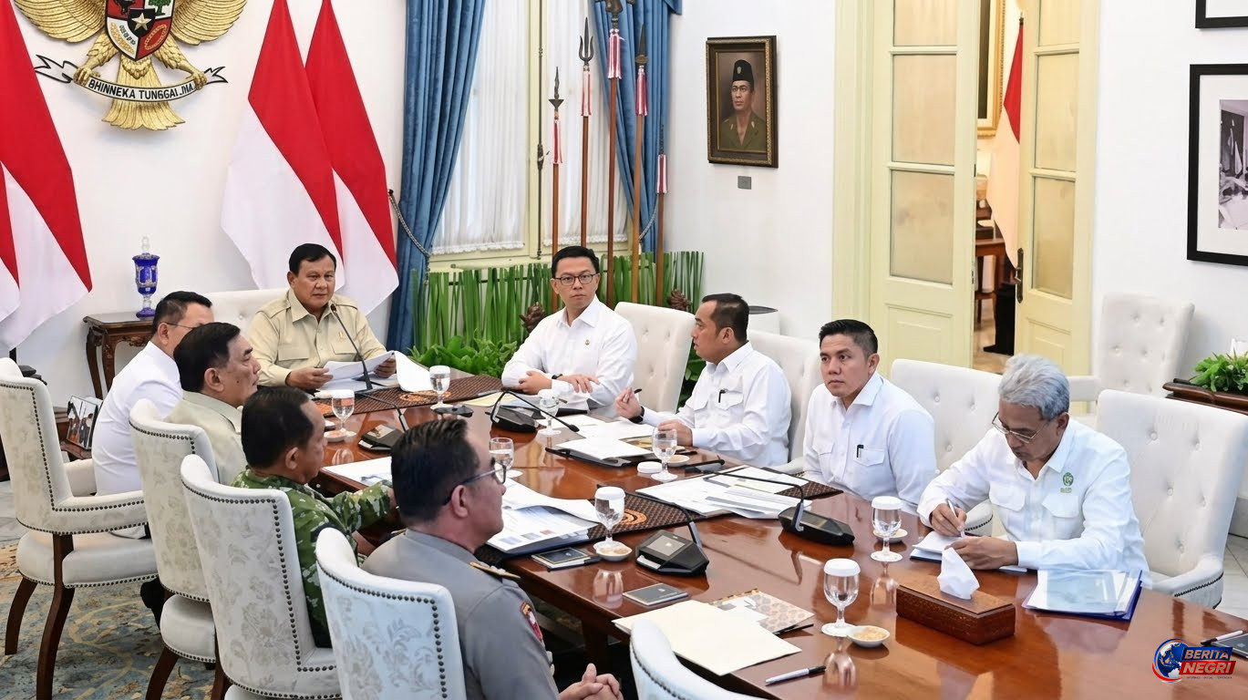 Prabowo Pimpin Rapat Penanganan Karhutla, 639 Hektare Lahan Masih Dipadamkan di Enam Provinsi