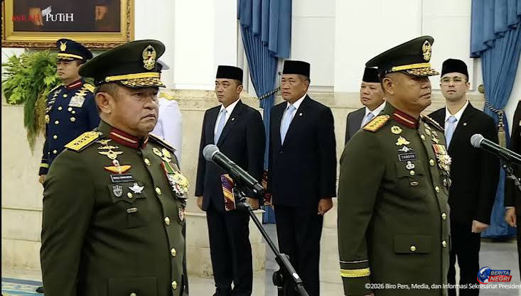 Prabowo Lantik Maruli Simanjuntak Jadi Wakil Panglima TNI, Rangkap Kepala Badan Perbatasan